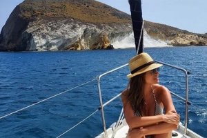 Isabel Jiménez en Cabo de Gata.