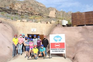 Los hermanos visitaron la Mina Rica junto al alcalde y miembros del equipo de gobierno.