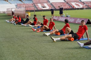 Los jugadores, listos para debutar contra el CD Lugo.
