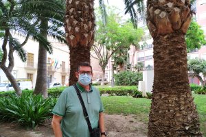 Rafael Esteban en la Plaza Bendicho