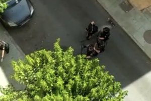 Imagen grabada por los vecinos durante el incidente.