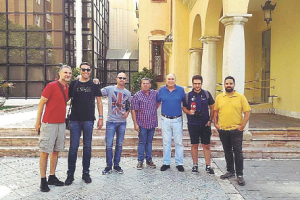 Periodistas  que cubrieron en agosto de 2019 el cambio de titularidad en la UD Almería desde primera hora.