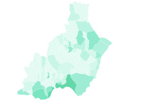 Mapa de la provincia de Almería.