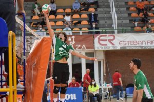 Ignacio Sánchez en el partido contra CV Teruel.