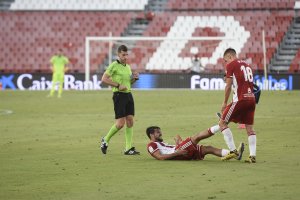 Rubén Ávalos Barrera en el Almería-Rayo Vallecano.