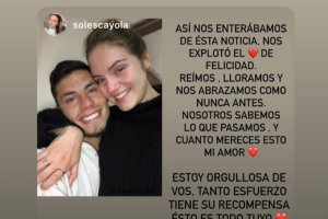 Lucas Robertone antes de viajar a Almería.