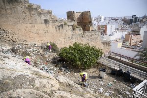 Limpieza del Cerro de San Cristóbal.