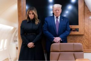 El presidente de Estados Unidos, Donald Trump, y su esposa, Melania Trump.