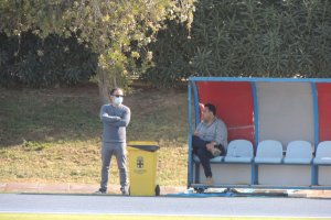 Joao Gonçalves y Mohamed Adel en el campo Anexo.