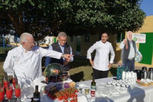 Acto de la firma del acuerdo con Yolanda García