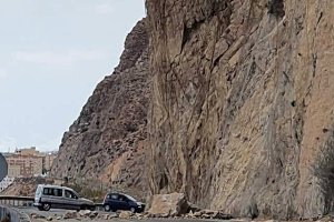 Imagen de archivo del último desprendimiento en El Cañarete, el pasado 7 de septiembre.