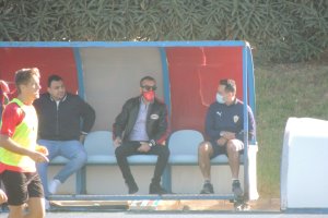 El jefe en el campo Anexo este martes.