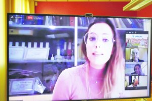 Alejandra Abad en su intervención.