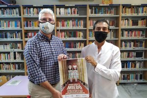 El alcalde de Huércal de Almería, Ismael Torres y el concejal de Cultura, Manu Abad