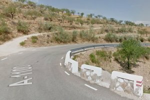 Carretera A-1100, donde ocurrió el accidente.