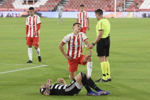 Maras en el partido ante el Cartagena.