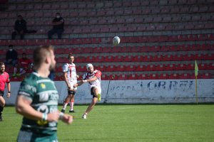 Una jugada del partido.