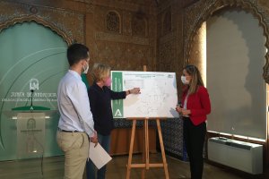 Maribel Sánchez, Eloísa Cabrera y Alfonso Lujano en la presentación.