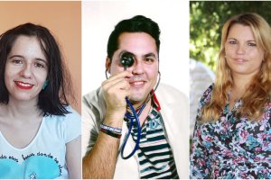 Aurora Soto, Alberto Romero y Diana Jiménez.