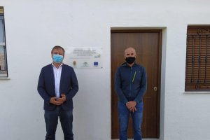 El delegado territorial de Turismo en su visita al municipio.