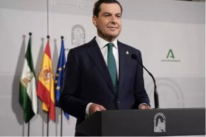El presidente de la Junta de Andalucía, Juanma Moreno.