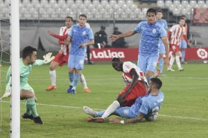 Umar Sadiq en el partido contra el Girona el pasado domingo.