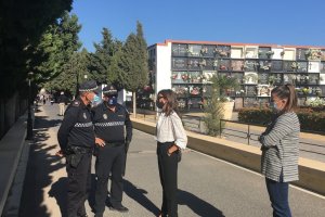 Visita al camposanto de San José de la concejal Sacramento Sánchez