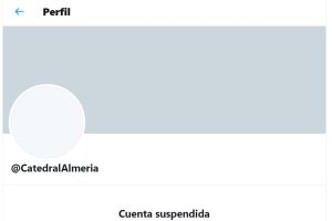 La cuenta de Twitter de la Catedral, suspendida.