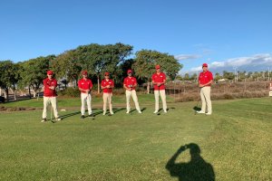 Los componentes del Muebles Mago posan tras la victoria.