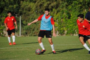 Entrenamiento conjunto de los dos juveniles.