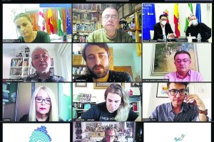 Captura de la videoconferencia realizada.