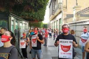 Imagen de la manifestación de hosteleros del pasado septiembre.