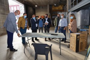 Entrega de los materiales a los presidentes de las Juntas Locales.
