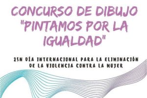 Cartel del Concurso de Dibujo Pintamos por la Igualdad.