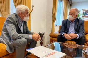 José Manuel Muñoz con Gabriel Amat.