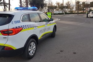 Los agentes en uno de los controles establecidos.