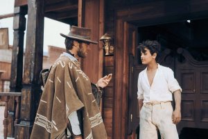 Clin Eastwood durante un rodaje