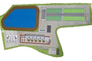 Plano del proyecto base de la nueva desaladora proyectada por los regantes de Aguas del Almanzora.