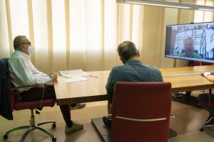 Imagen del webinar celebrado este jueves 19 sobre el futuro del mármol.