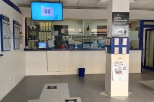 Interior de una administración de lotería.