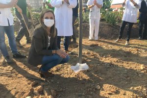 Maribel Sánchez, en el acto de esta mañana.