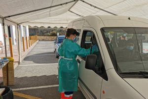 Imagen del cribado realizado el miércoles en Albox.