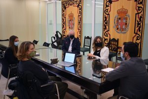 Un momento de la reunión en que se trató el plan de accesibilidad.