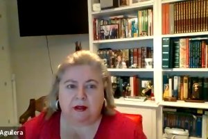 Clara Aguilera abordó temas de mucho interés durante su discurso.