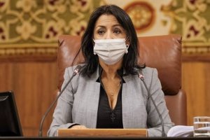 La presidenta del Parlamento de Andalucía, Marta Bosquet.