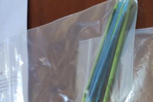 Pajitas con droga decomisadas