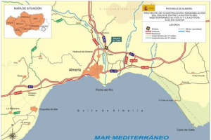 Mitma aprueba el proyecto de remodelación del enlace entre la A-7 y la A-92 en Viator.