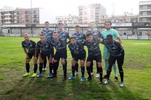 El once del Almería B frente al Torredonjimeno.