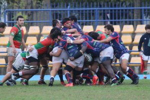 Una jugada del partido.