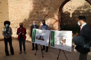 Presentación de las nuevas actuaciones, esta mañana en la Alcazaba.